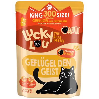 Lucky Lou drób w bulionie adult 300 g × 6