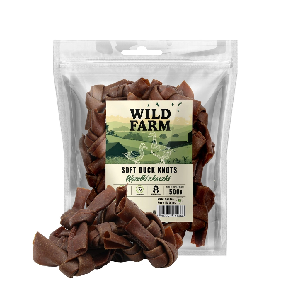Wild Farm węzełki z kaczki 500 g