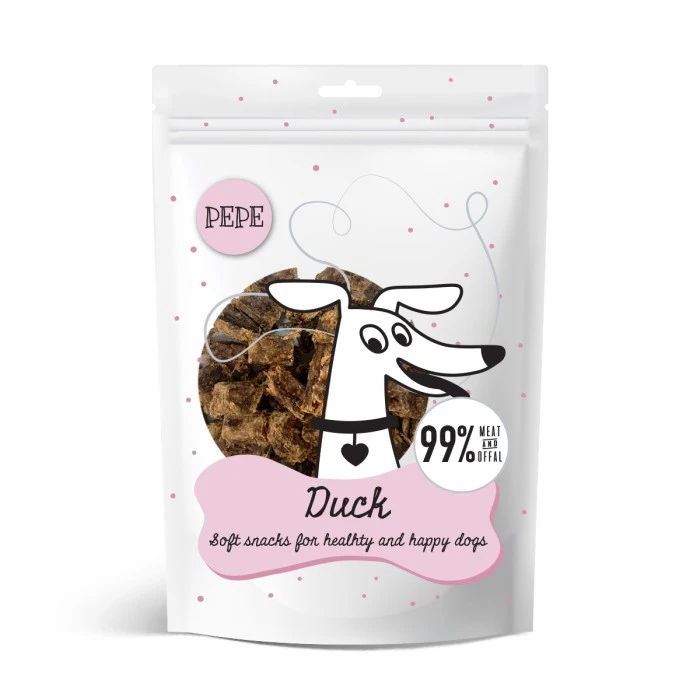 Paka Zwierzaka Pepe Mini Chunkies kaczka małe rasy 70 g