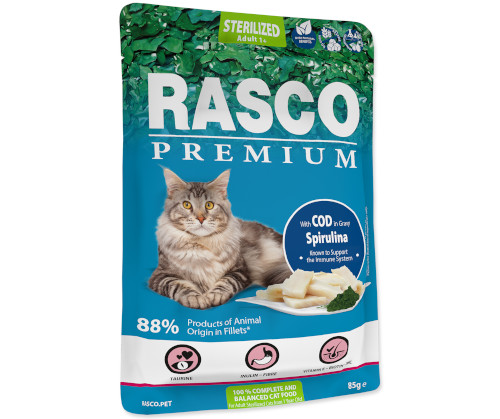 Rasco Premium Sterilised dorsz w sosie adult 85 g