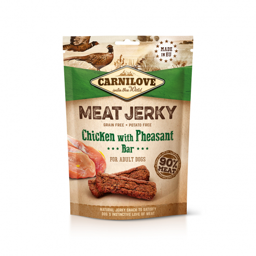 Carnilove Jerky kurczak, bażant adult 100 g