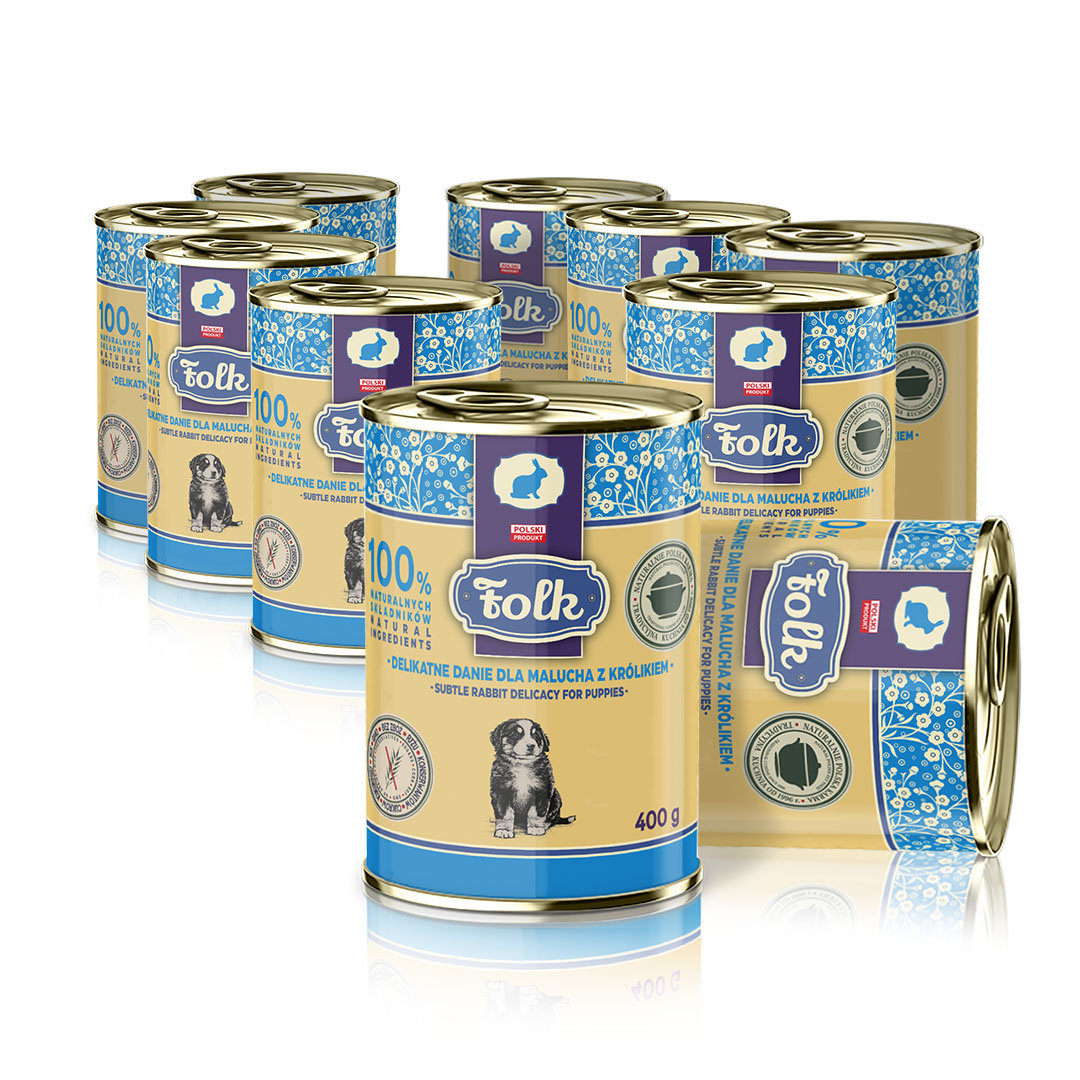 Folk królik junior 400 g × 10