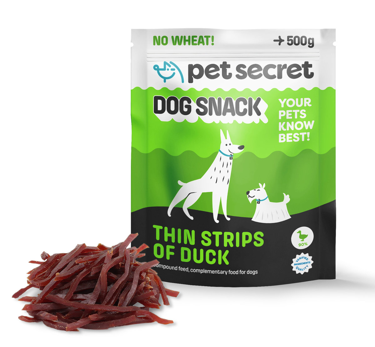 Pet Secret cieniutkie paseczki z kaczki 500 g