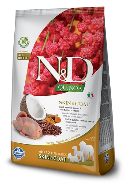Farmina N&D Quinoa Skin & Coat przepiórka 2,5 kg