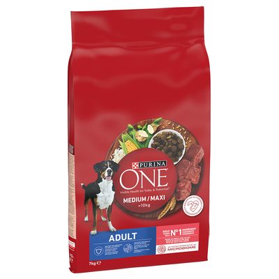 Purina ONE wołowina adult duże rasy 7 kg × 2