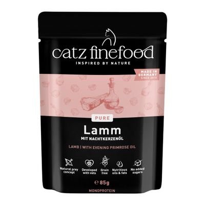 Catz Finefood Purrrr Sensitive jagnięcina w bulionie 85 g × 16