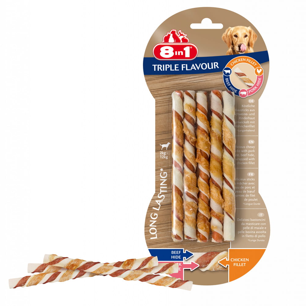 8in1 Triple Flavour kurczak, wieprzowina, wołowina 7 g × 10