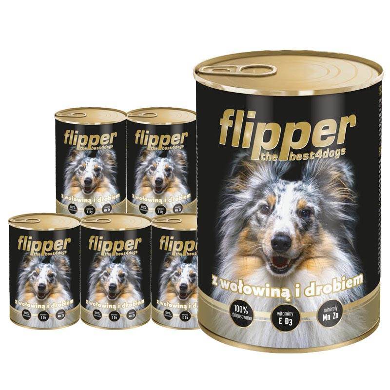 Flipper wołowina, drób adult 400 g × 24
