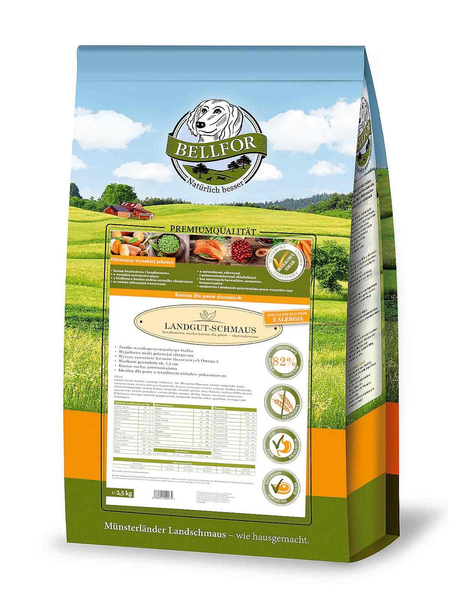 Bellfor Landgut-Schmaus owady małe rasy 2,5 kg