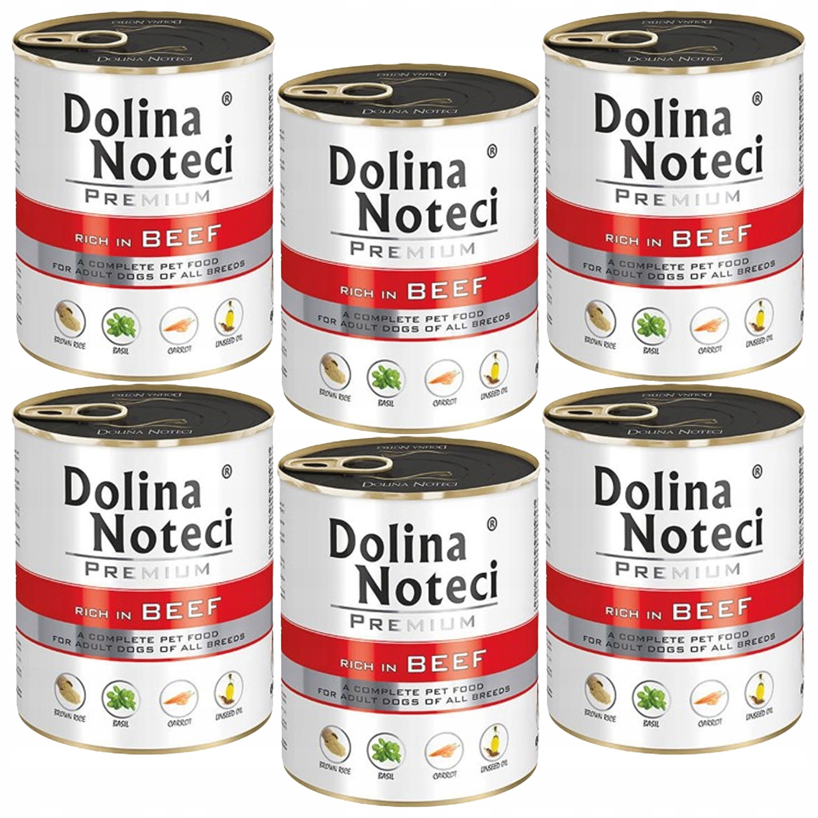 Dolina Noteci Premium wołowina adult 800 g × 6