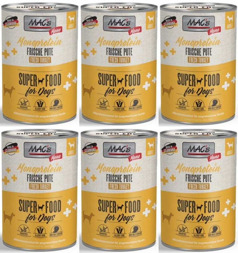 MAC's Monoprotein indyk 400 g × 6