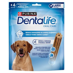 Purina DentaLife kurczak duże rasy 36 g × 4