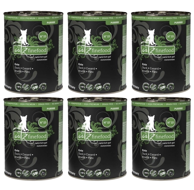 Catz Finefood Monoprotein kaczka 400 g × 6
