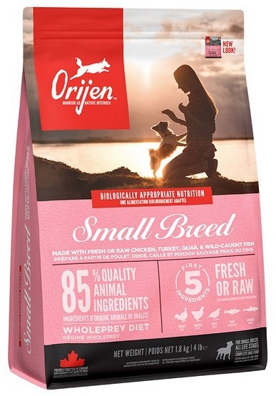 Orijen Small Breed indyk, jajko, kurczak, przepiórka, ryba małe rasy 1,8 kg