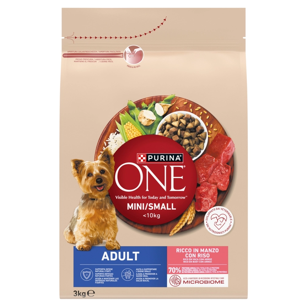 Purina ONE wołowina adult małe rasy 3 kg
