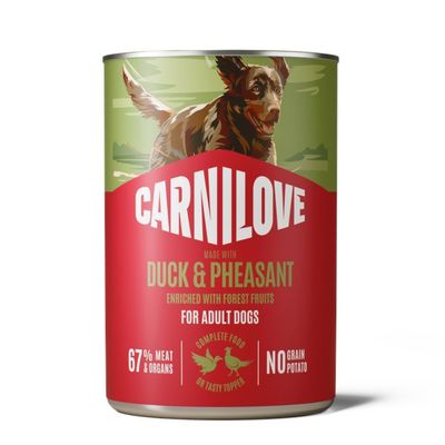 Carnilove Wild Meat kaczka, bażant adult 400 g × 6