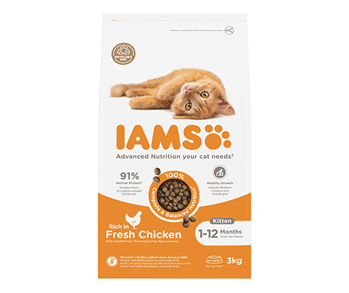 IAMS For Vitality kurczak kitten 3 kg