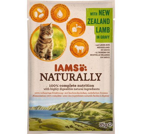 IAMS Naturally jagnięcina w sosie adult 85 g
