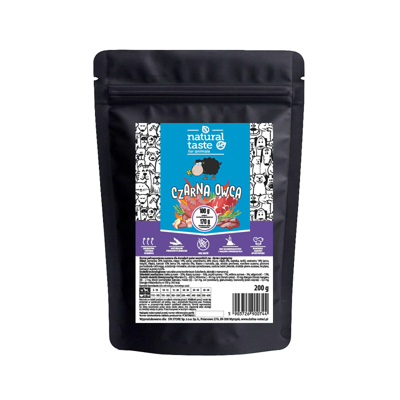 Natural Taste Czarna Owca jagnięcina 200 g
