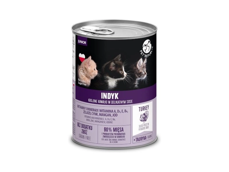 Pet Republic indyk w sosie kitten 400 g