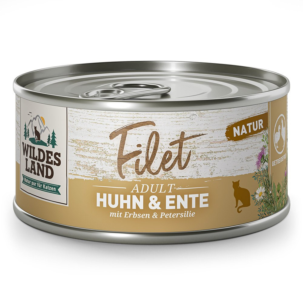 Wildes Land Filet kaczka, kurczak kawałki adult 80 g