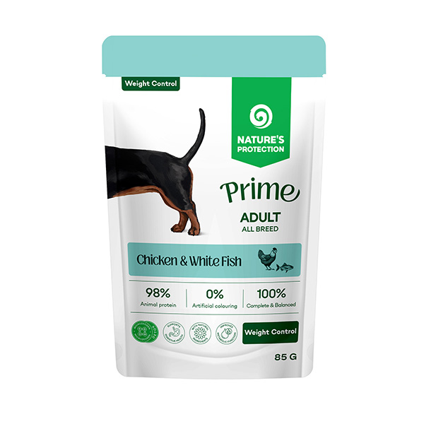 Nature's Protection Prime kurczak, biała ryba adult 500 g