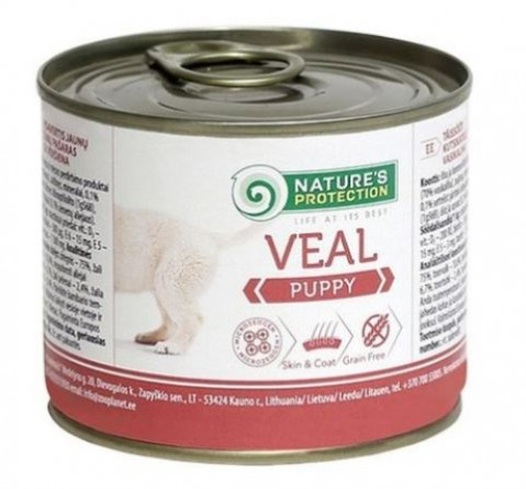 Nature's Protection cielęcina puppy 200 g