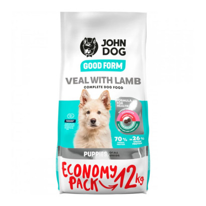 John Dog Good Form cielęcina, jagnięcina puppy 12 kg