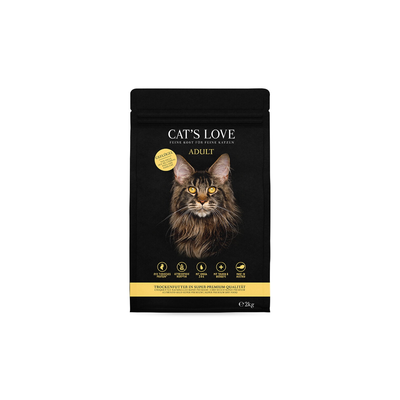 CAT'S LOVE drób adult 2 kg