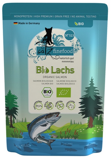 Catz Finefood Bio Sensitive łosoś kawałki adult 85 g