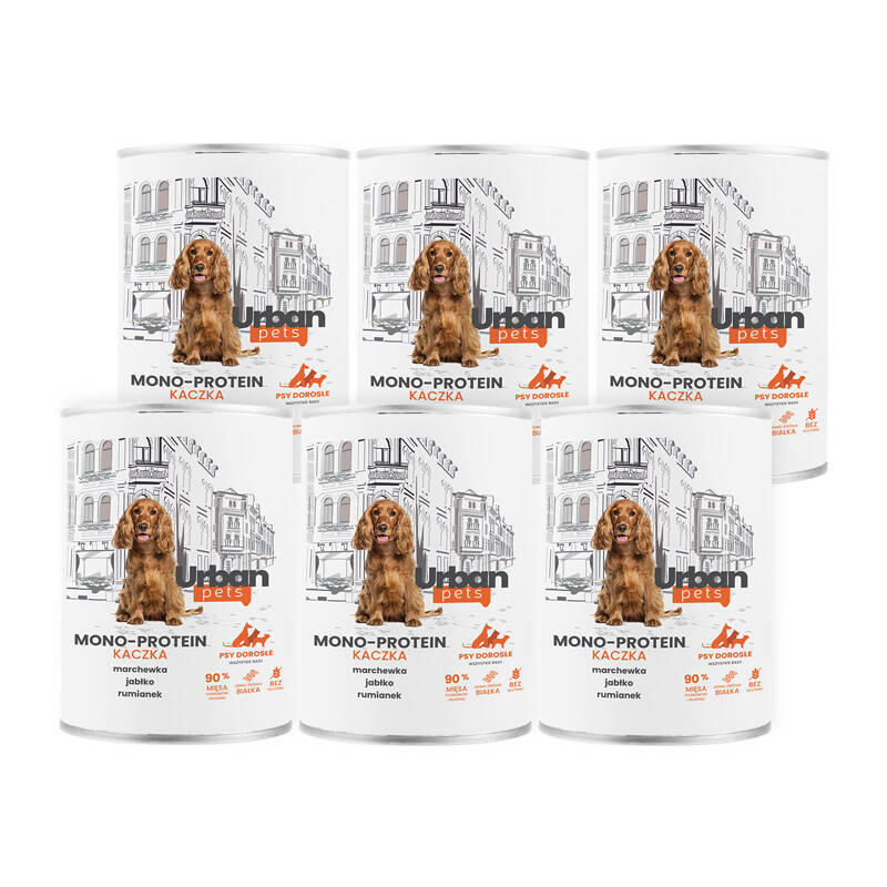 Over Zoo Urban Pets Mono Protein kaczka 800 g × 6