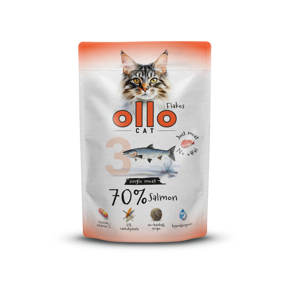 Ollo Hairball łosoś w sosie 85 g