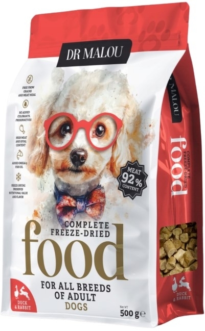 Dr Malou kaczka, królik adult 500 g