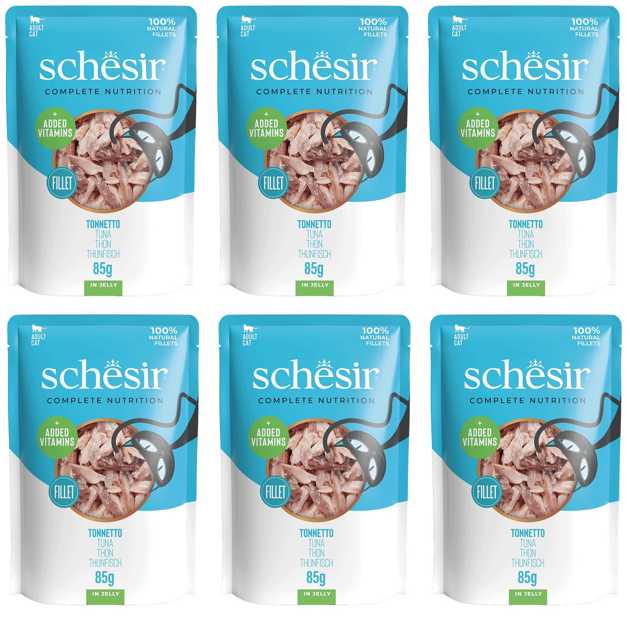 Schesir Complete Nutrition tuńczyk w galaretce adult 85 g × 6