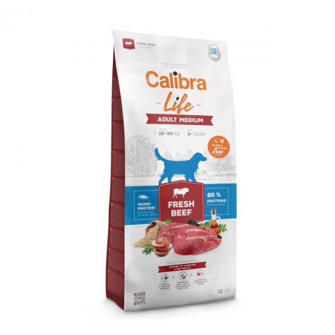 Calibra Dog Life wołowina adult średnie rasy 12 kg