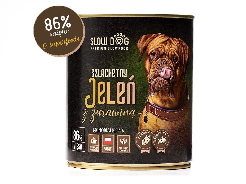 Slow Dog jeleń 410 g