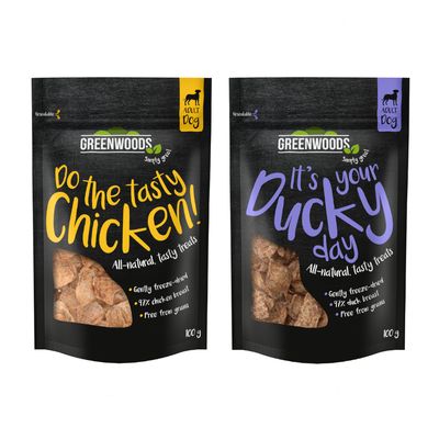 Greenwoods Nuggets kaczka, kurczak 100 g × 5