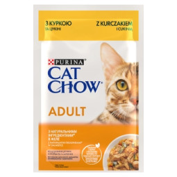 Purina Cat Chow kurczak z cukinią w galaretce adult 85 g