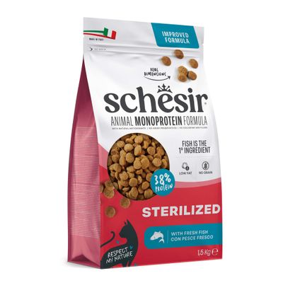 Schesir Sterilised ryba adult 1,5 kg × 3