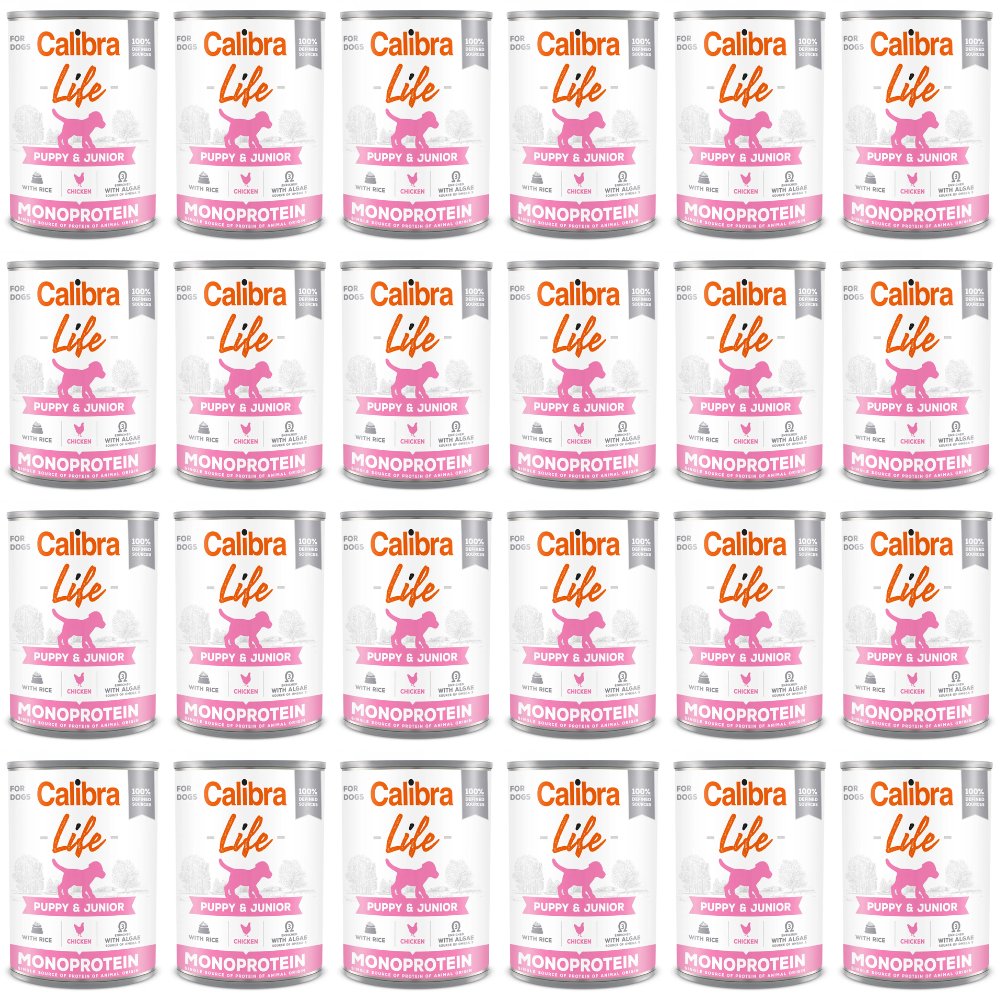 Calibra Life kurczak z ryżem junior 400 g × 24