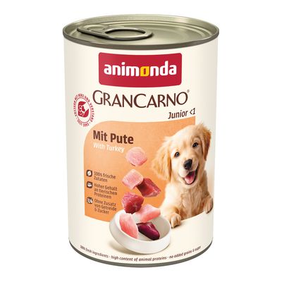 Animonda GranCarno indyk puppy 400 g × 12