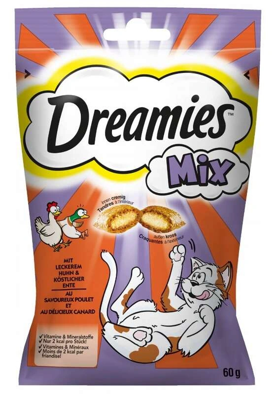 Dreamies Mix kaczka, kurczak 60 g