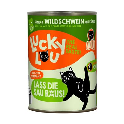 Lucky Lou dziczyzna, wołowina adult 400 g × 6