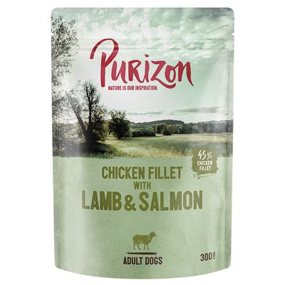 Purizon jagnięcina, łosoś adult 300 g × 6