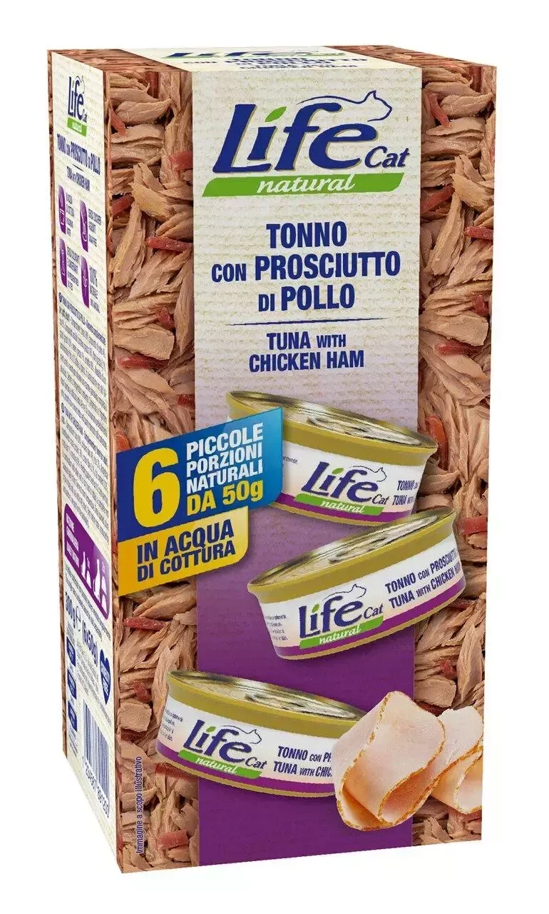 Life Cat tuńczyk, kurczak kawałki adult 50 g × 6