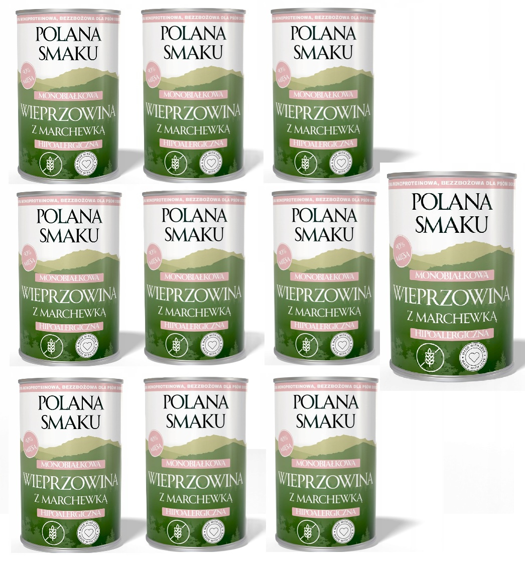 Polana Smaku wieprzowina z marchewką adult 400 g × 10
