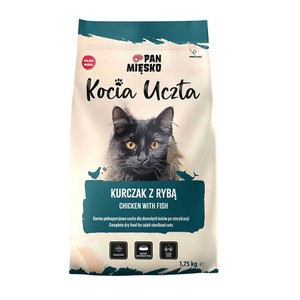 Pan Mięsko Kocia Uczta Sterilised kurczak, ryby adult 1,75 kg