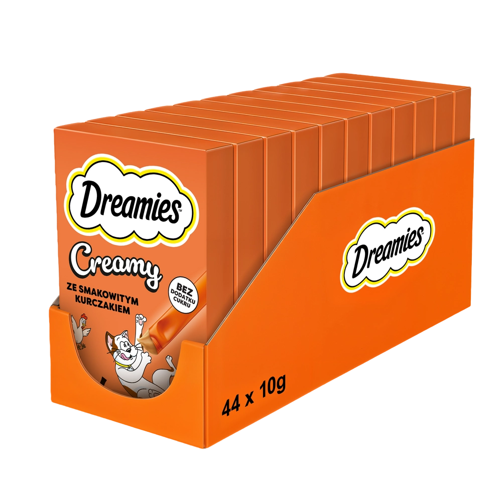 Dreamies Creamy kurczak 10 g × 44
