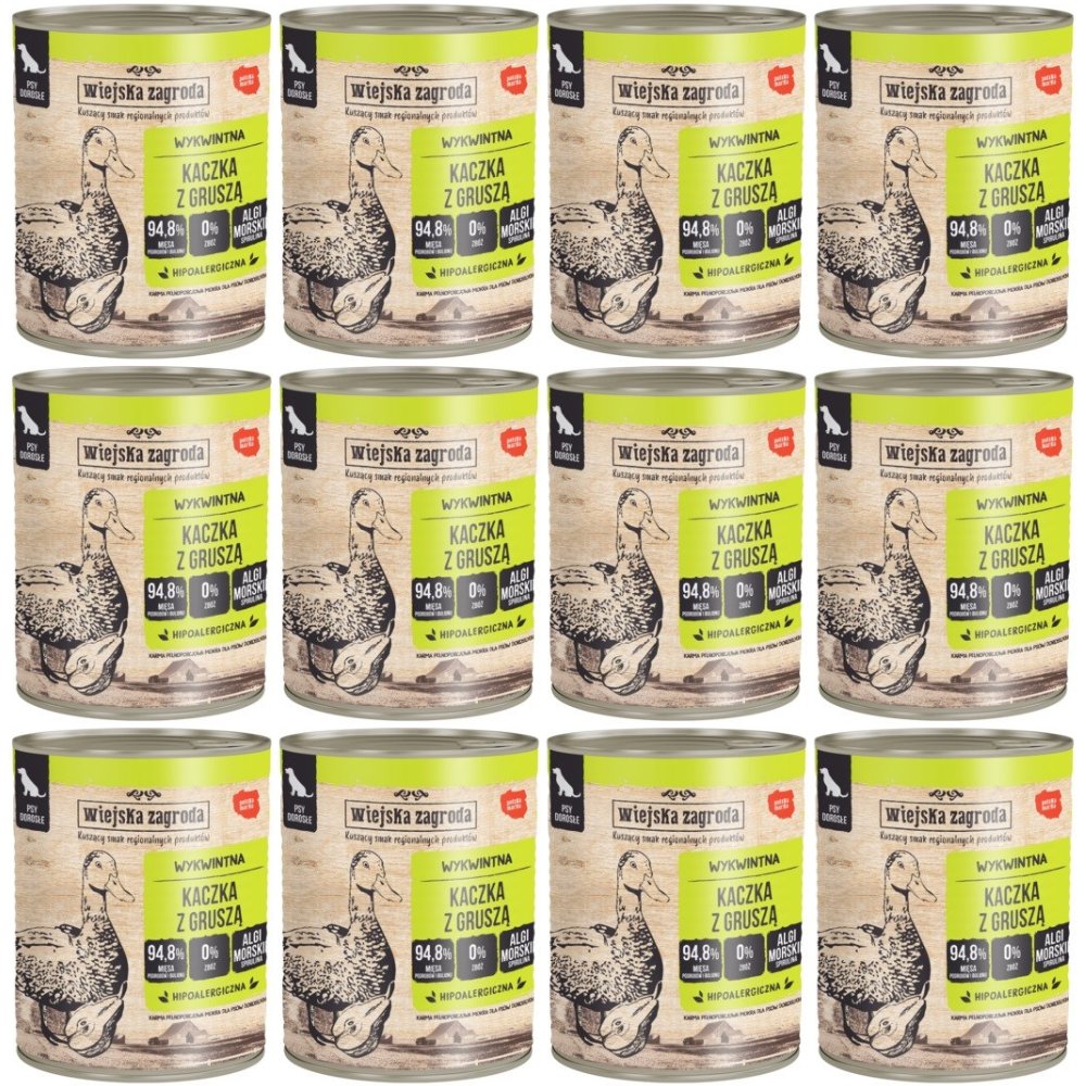 Wiejska Zagroda kaczka z gruszką 800 g × 12