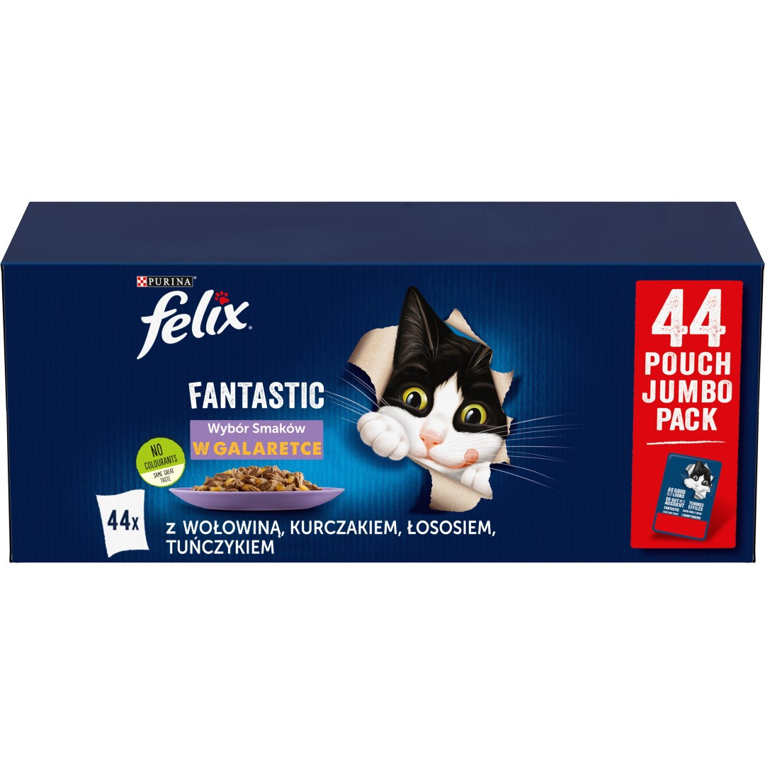 Purina Felix Fantastic mix smaków w galaretce 85 g × 44